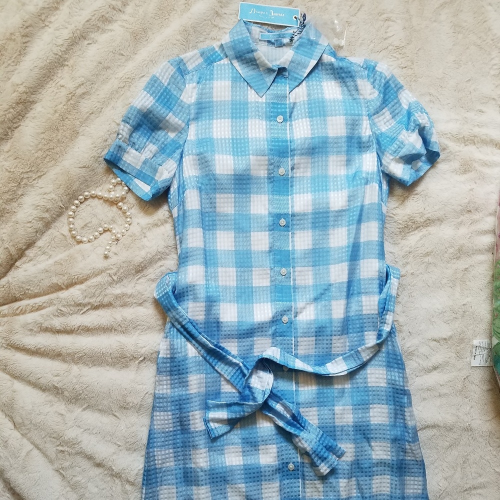 Draper James Collection Silk Midi Shirtdress